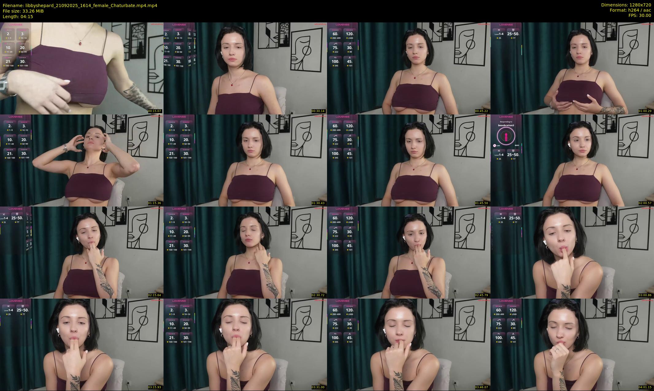 libbyshepard — 5 minute Chaturbate female cam show recording, 720p, Sep 21, 2025