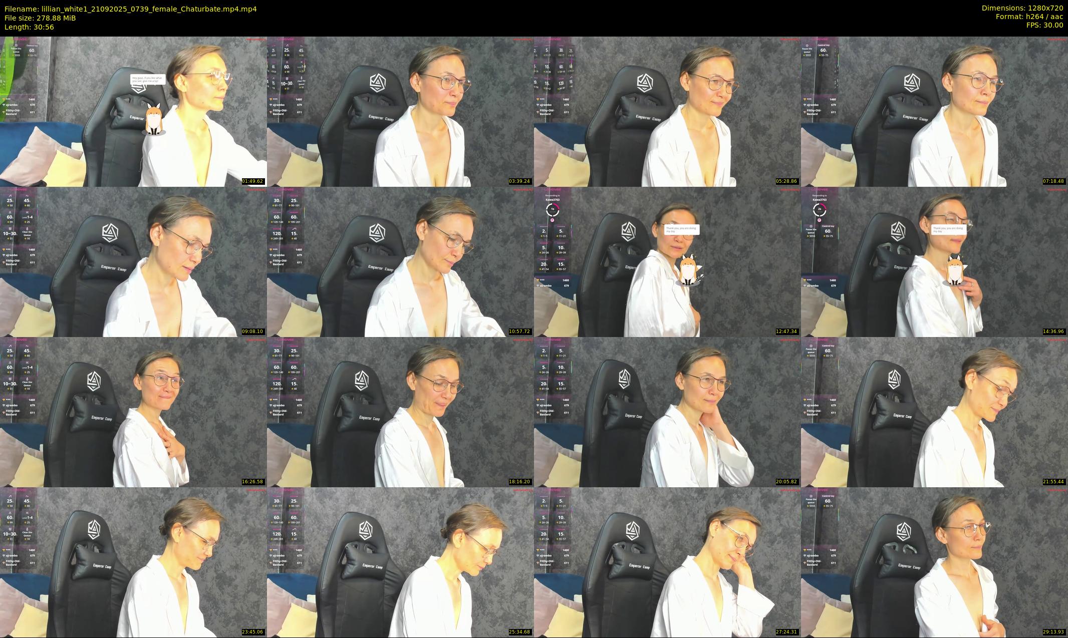 lillian_white1 — 31 minute Chaturbate female cam show recording, 720p, Sep 21, 2025