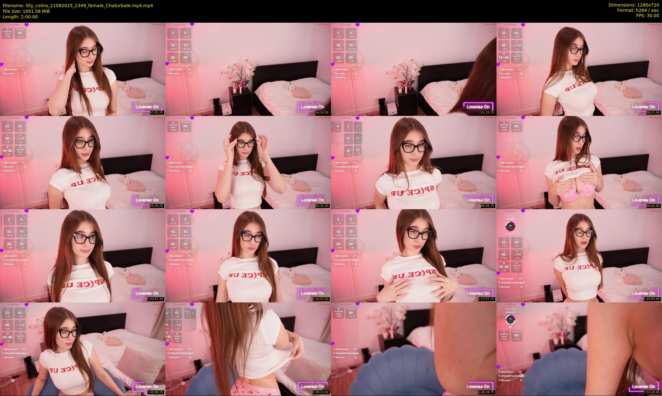 lilly_colins — 120 minute Chaturbate female cam show recording, 720p, Sep 21, 2025