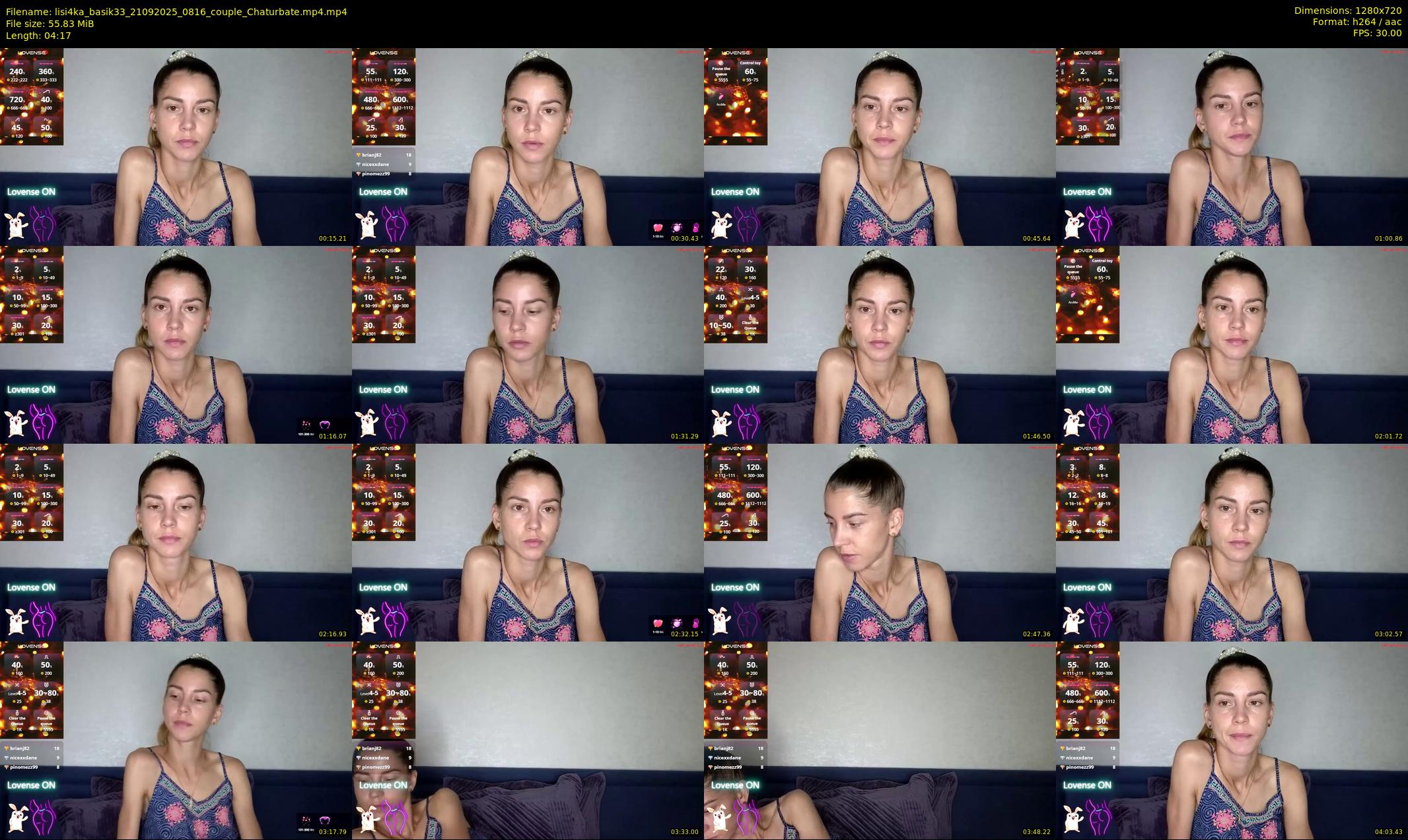 lisi4ka_basik33 — 5 minute Chaturbate couple cam show recording, 720p, Sep 21, 2025