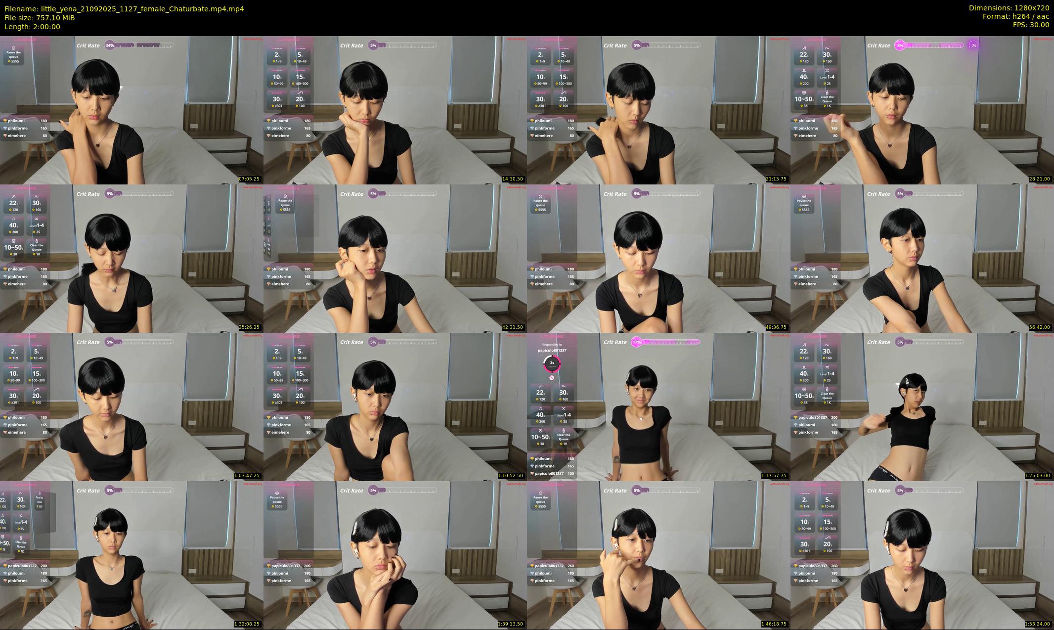 little_yena — 120 minute Chaturbate female cam show recording, 720p, Sep 21, 2025