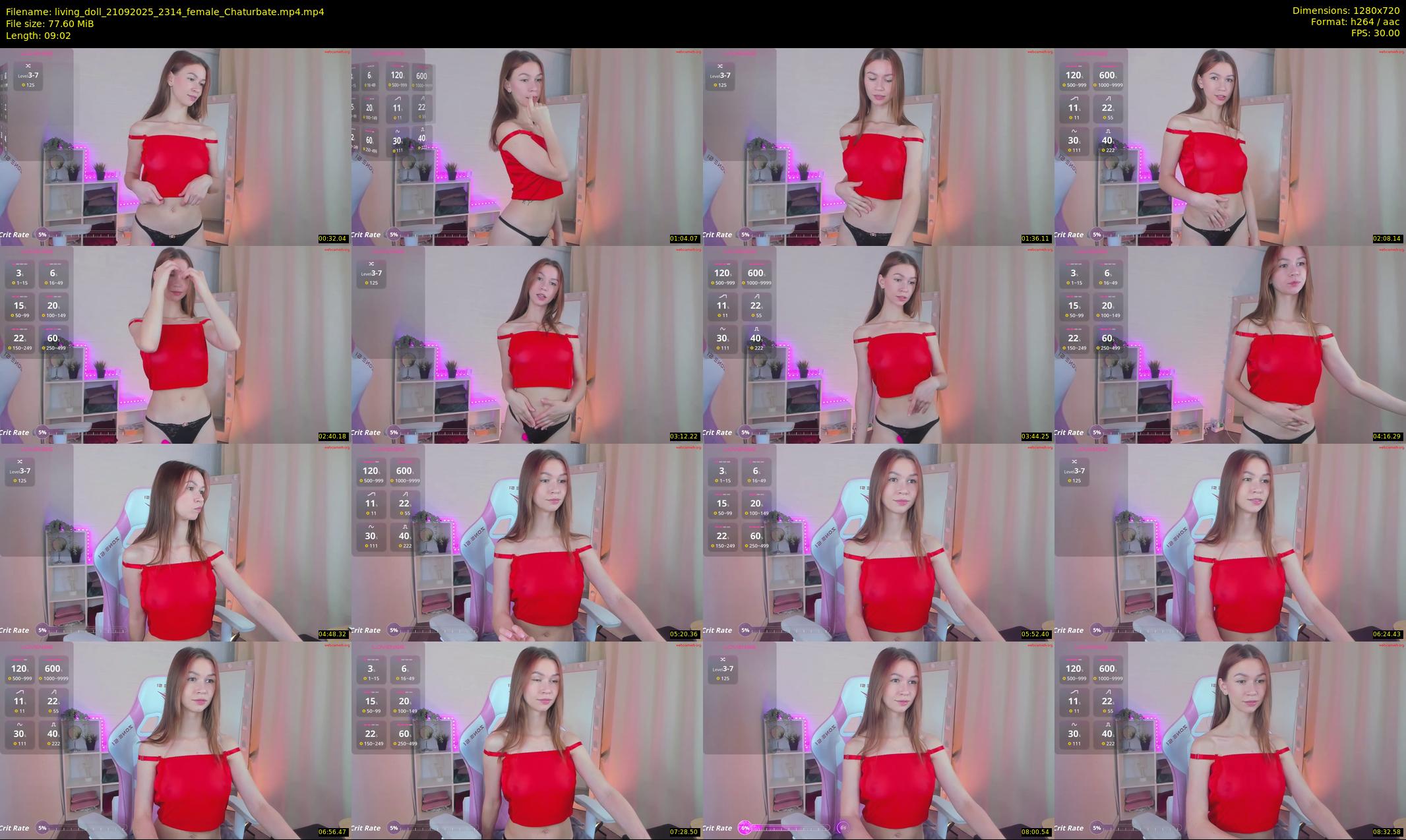 living_doll — 10 minute Chaturbate female cam show recording, 720p, Sep 21, 2025