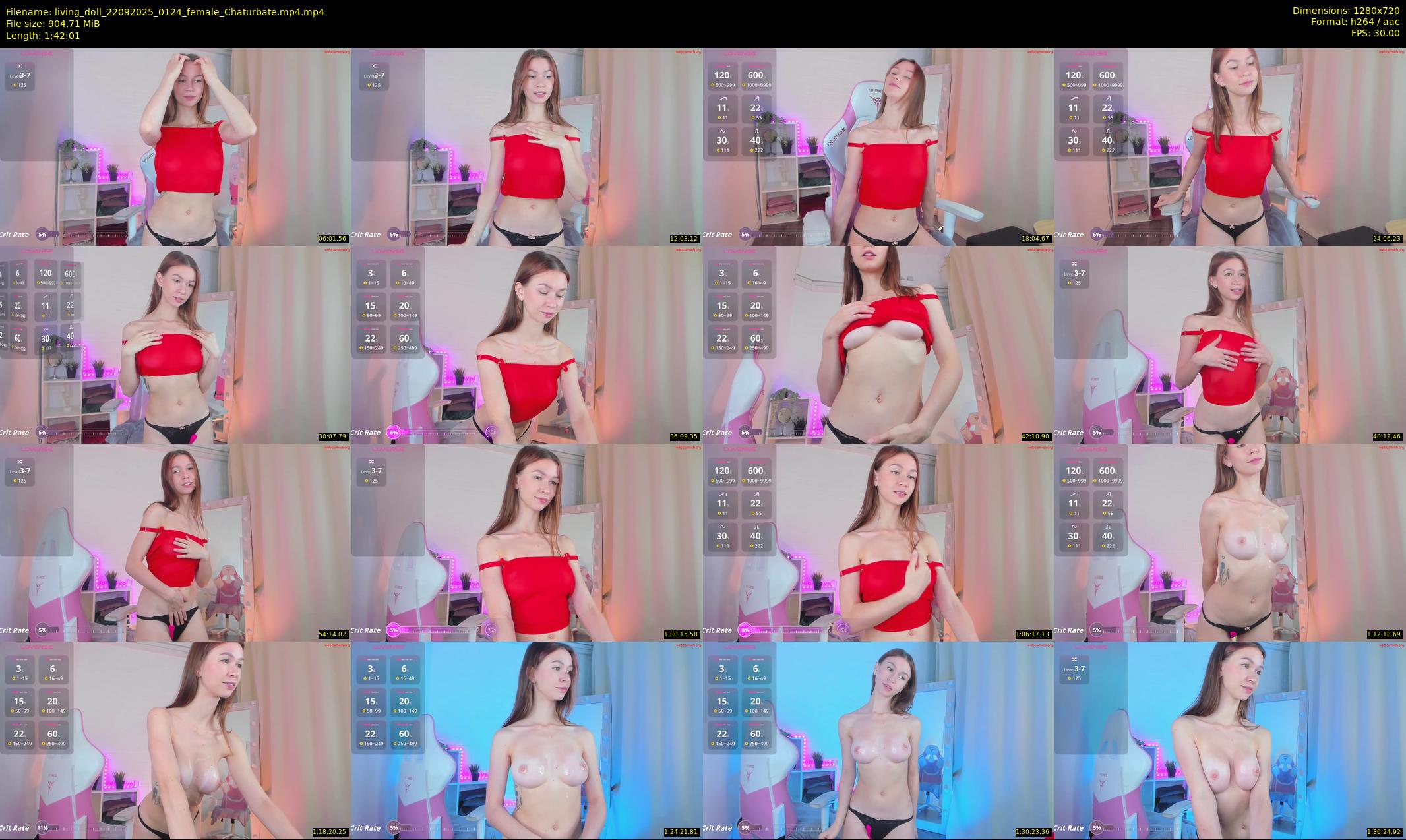 living_doll — 103 minute Chaturbate female cam show recording, 720p, Sep 22, 2025