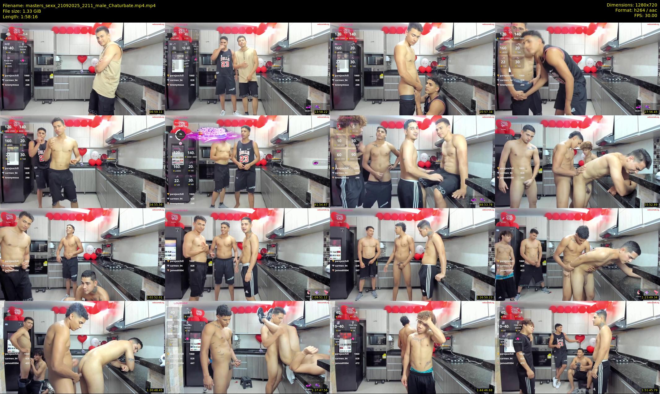 masters_sexx — 119 minute Chaturbate male cam show recording, 720p, Sep 21, 2025