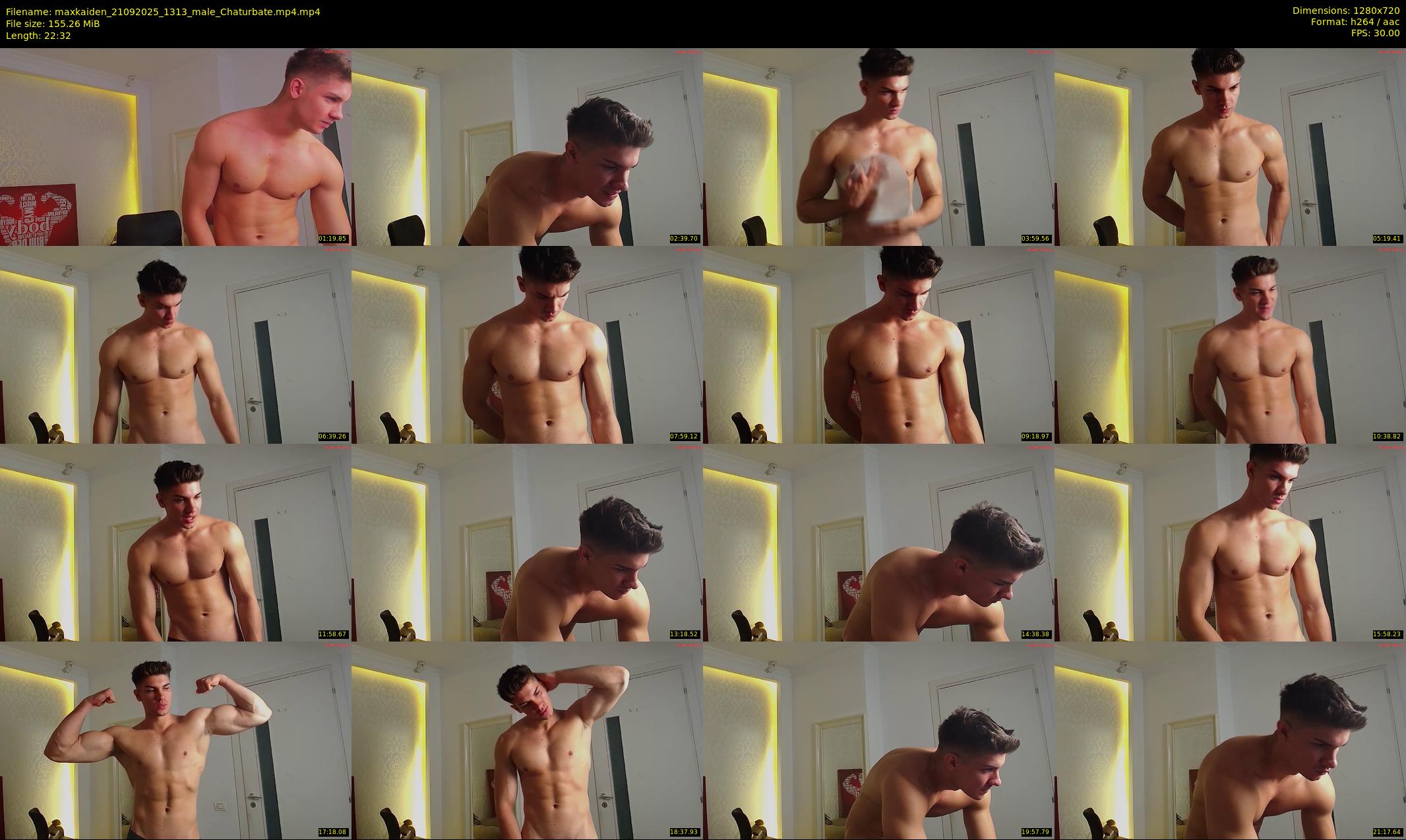 maxkaiden — 23 minute Chaturbate male cam show recording, 720p, Sep 21, 2025