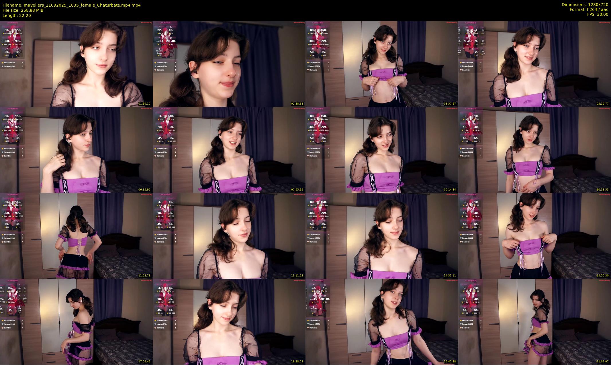 mayellers — 23 minute Chaturbate female cam show recording, 720p, Sep 21, 2025