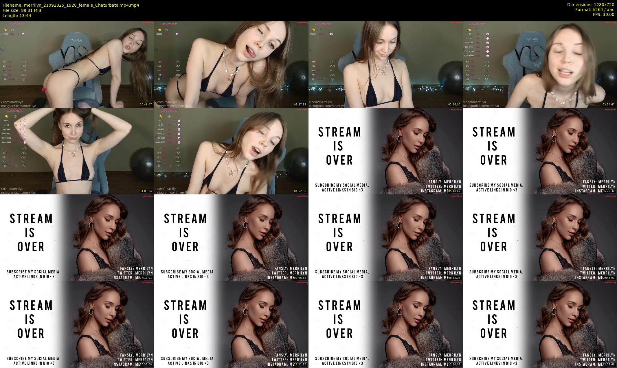 merrilyn — 14 minute Chaturbate female cam show recording, 720p, Sep 21, 2025