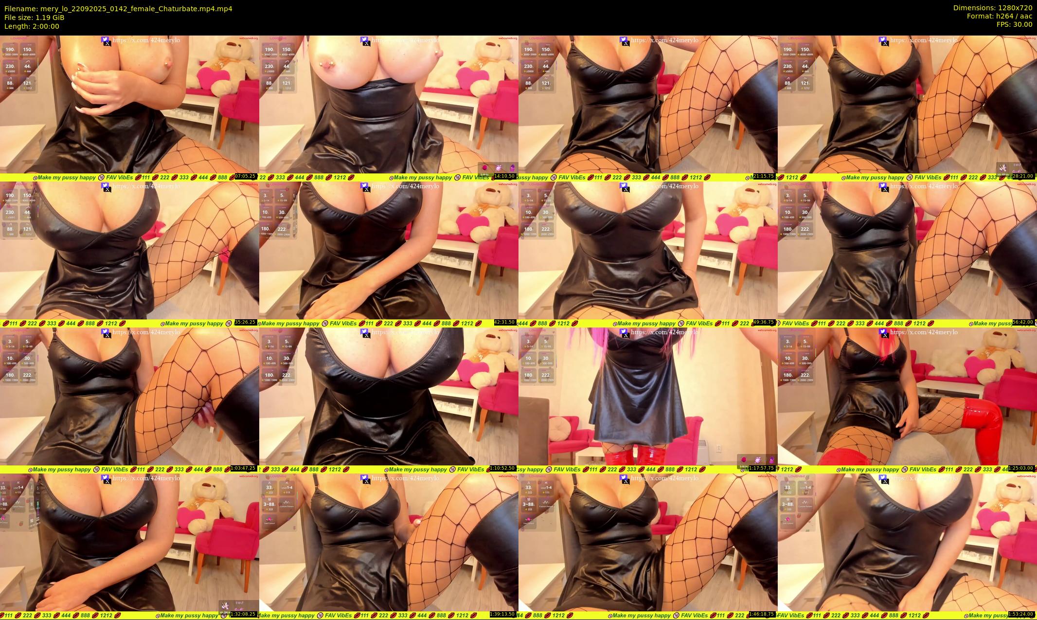 mery_lo — 120 minute Chaturbate female cam show recording, 720p, Sep 22, 2025