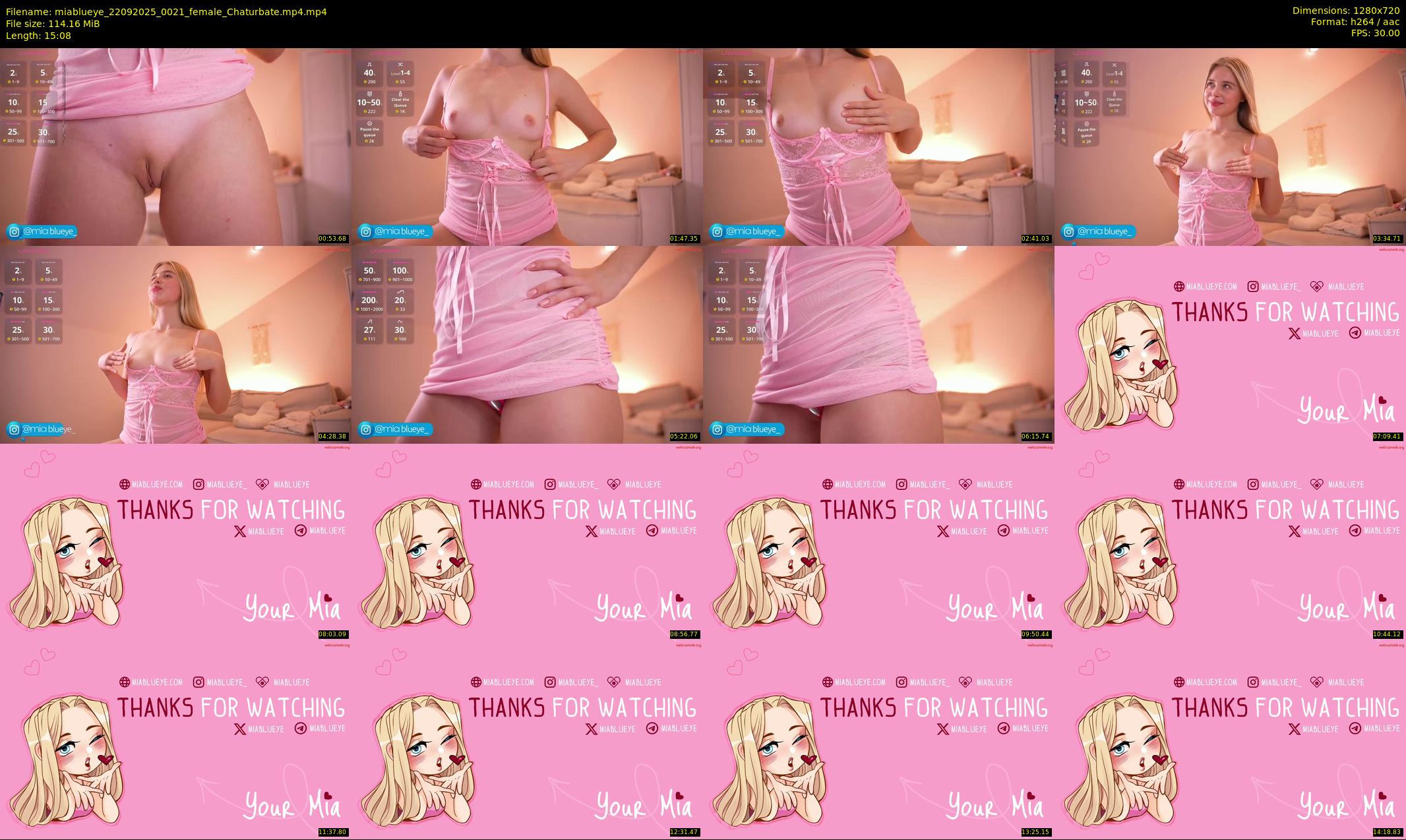miablueye — 16 minute Chaturbate female cam show recording, 720p, Sep 22, 2025