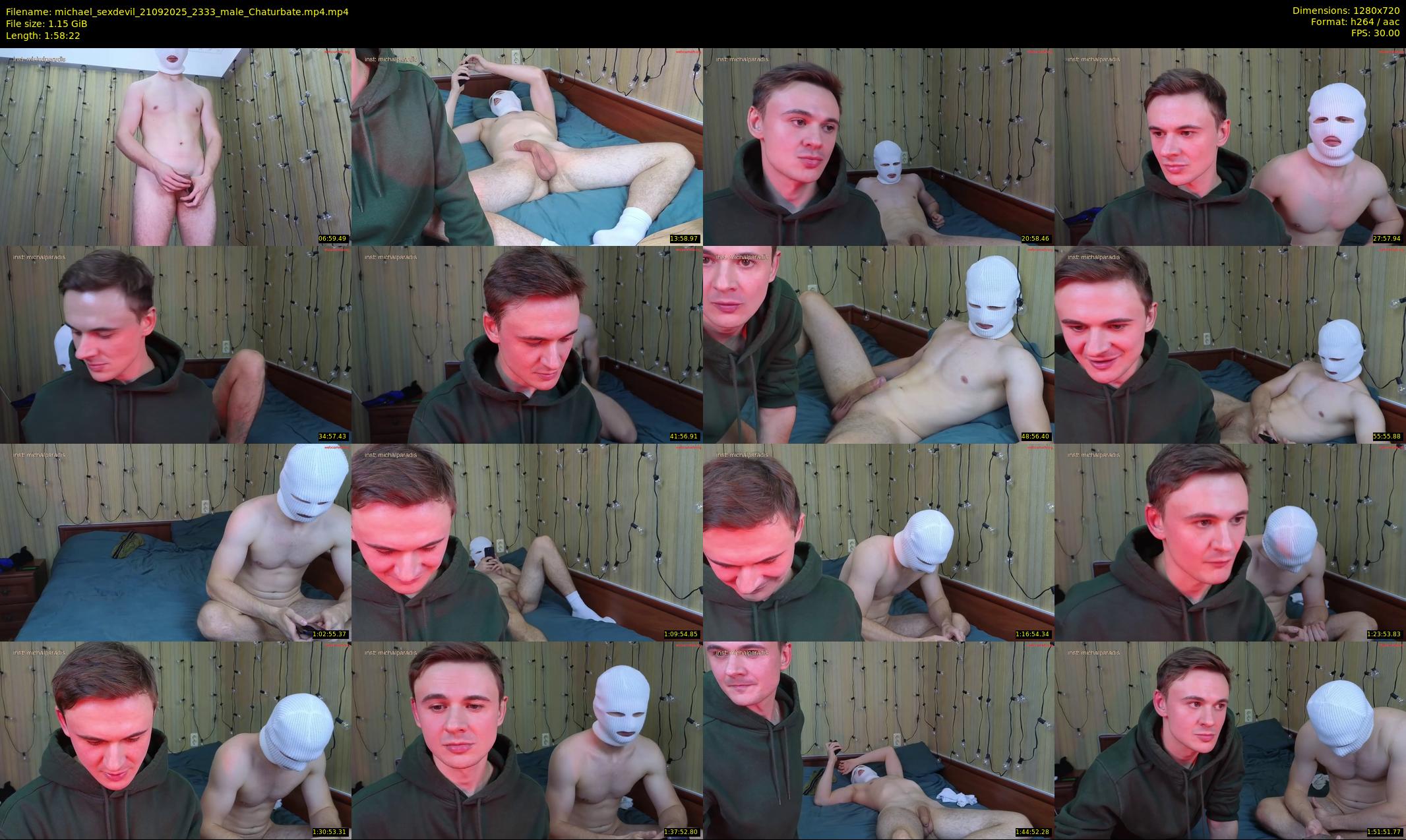 michael_sexdevil — 119 minute Chaturbate male cam show recording, 720p, Sep 21, 2025