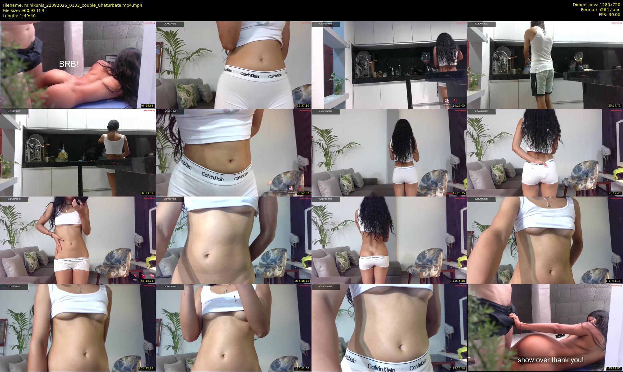 minikunis — 110 minute Chaturbate couple cam show recording, 720p, Sep 22, 2025