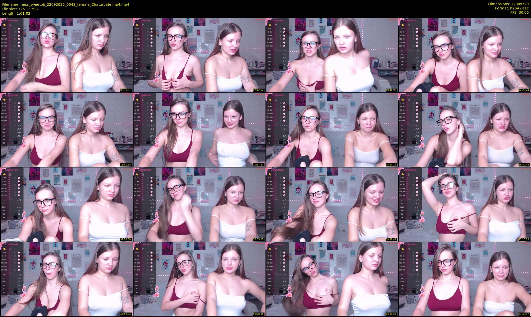 miss_sweetbb — 62 minute Chaturbate female cam show recording, 720p, Sep 22, 2025
