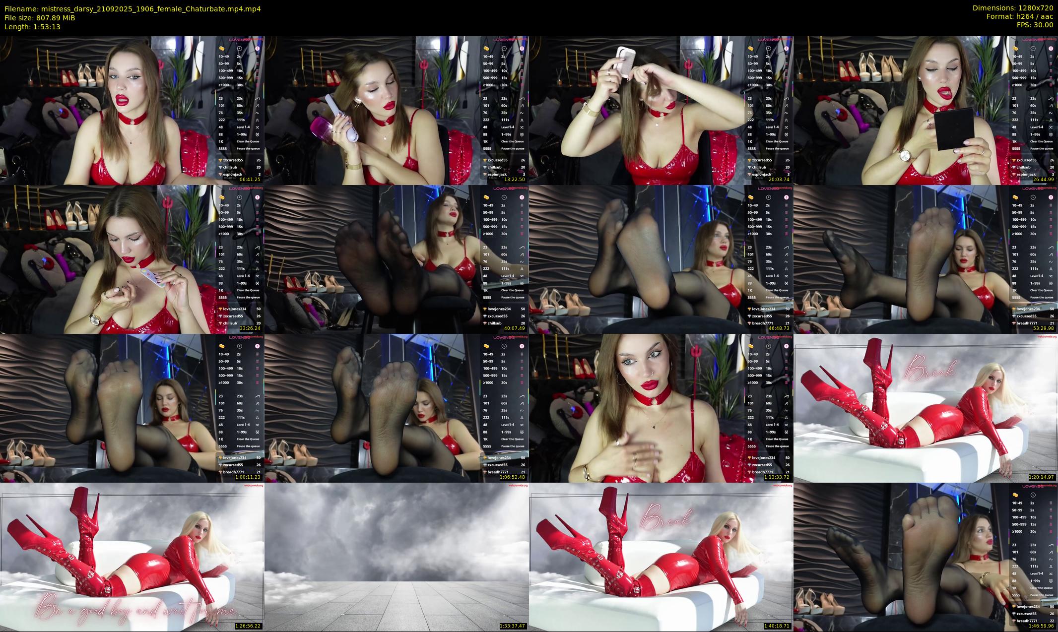 mistress_darsy — 114 minute Chaturbate female cam show recording, 720p, Sep 21, 2025