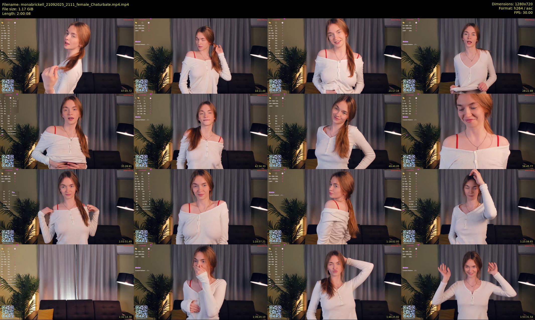 monabrickell — 121 minute Chaturbate female cam show recording, 720p, Sep 21, 2025