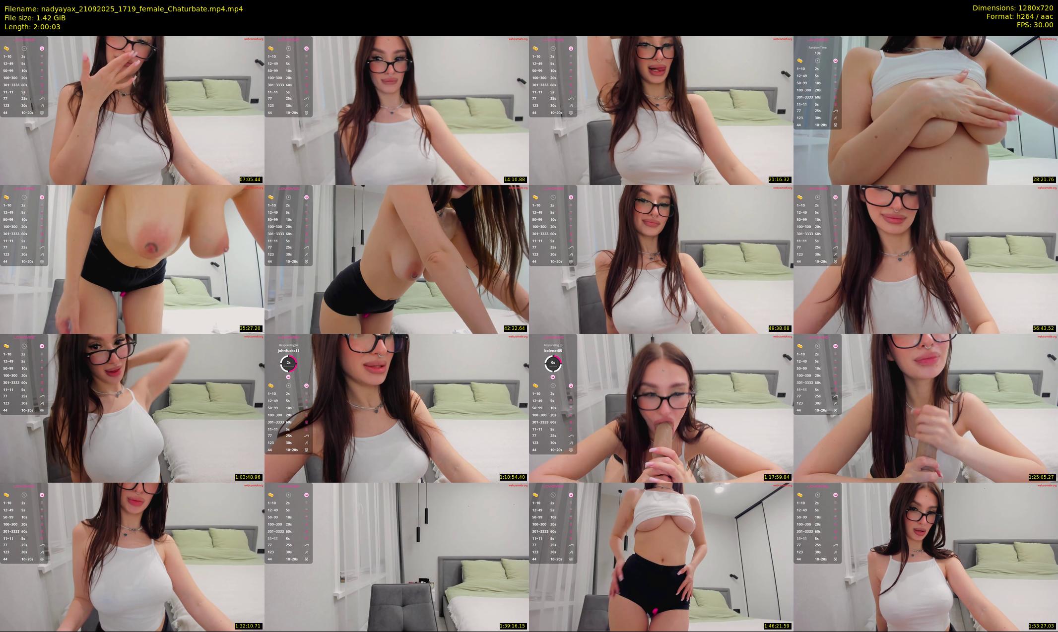 nadyayax — 121 minute Chaturbate female cam show recording, 720p, Sep 21, 2025