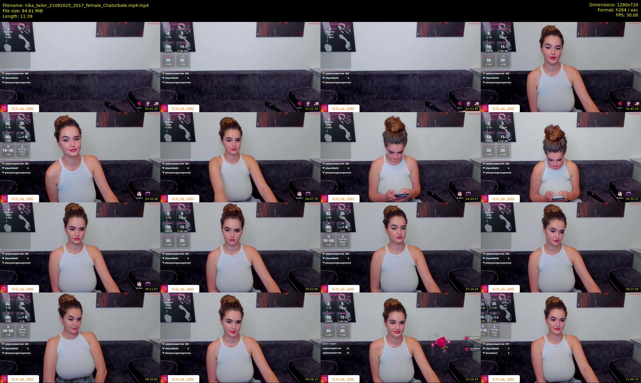 nika_tailor — 12 minute Chaturbate female cam show recording, 720p, Sep 21, 2025