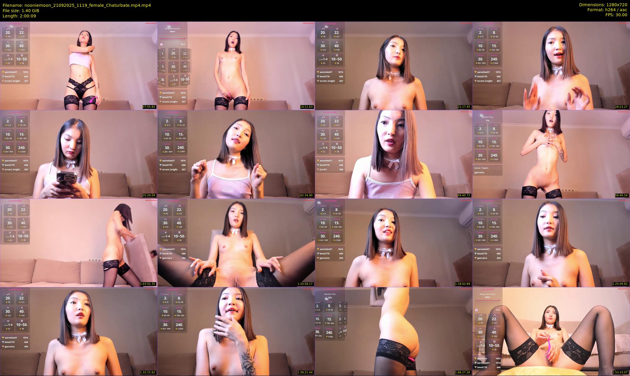 nooniemoon — 121 minute Chaturbate female cam show recording, 720p, Sep 21, 2025