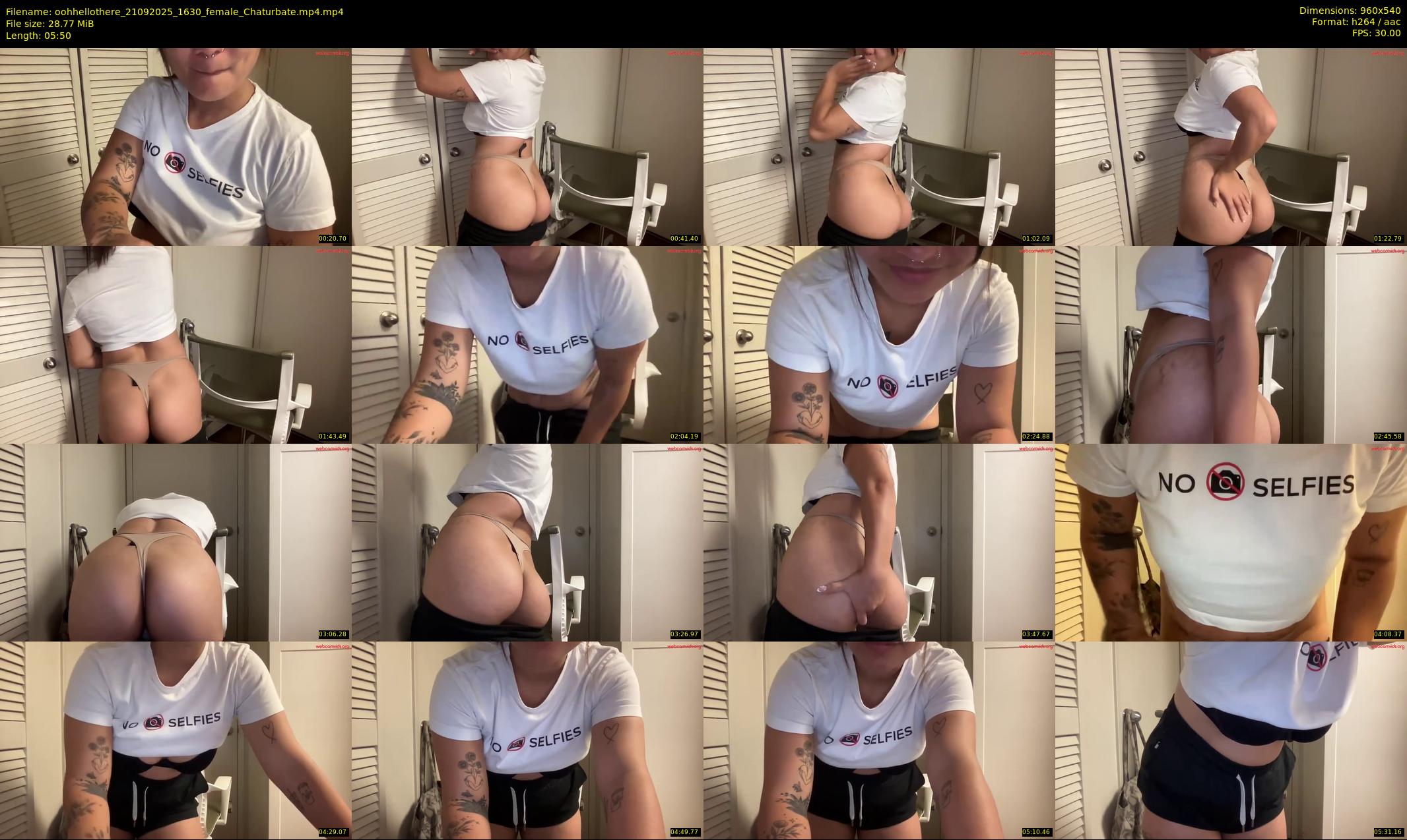 oohhellothere — 6 minute Chaturbate female cam show recording, 480p, Sep 21, 2025