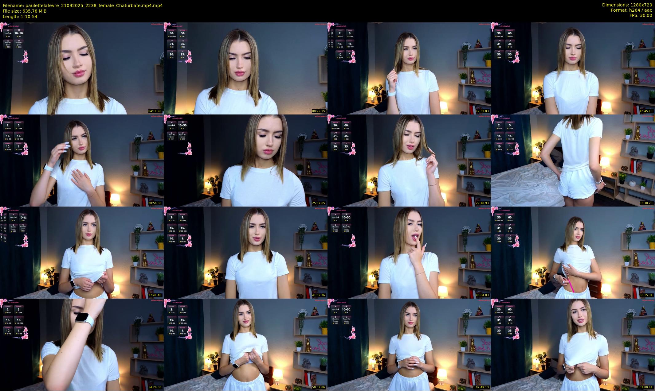 paulettelafevre — 71 minute Chaturbate female cam show recording, 720p, Sep 21, 2025