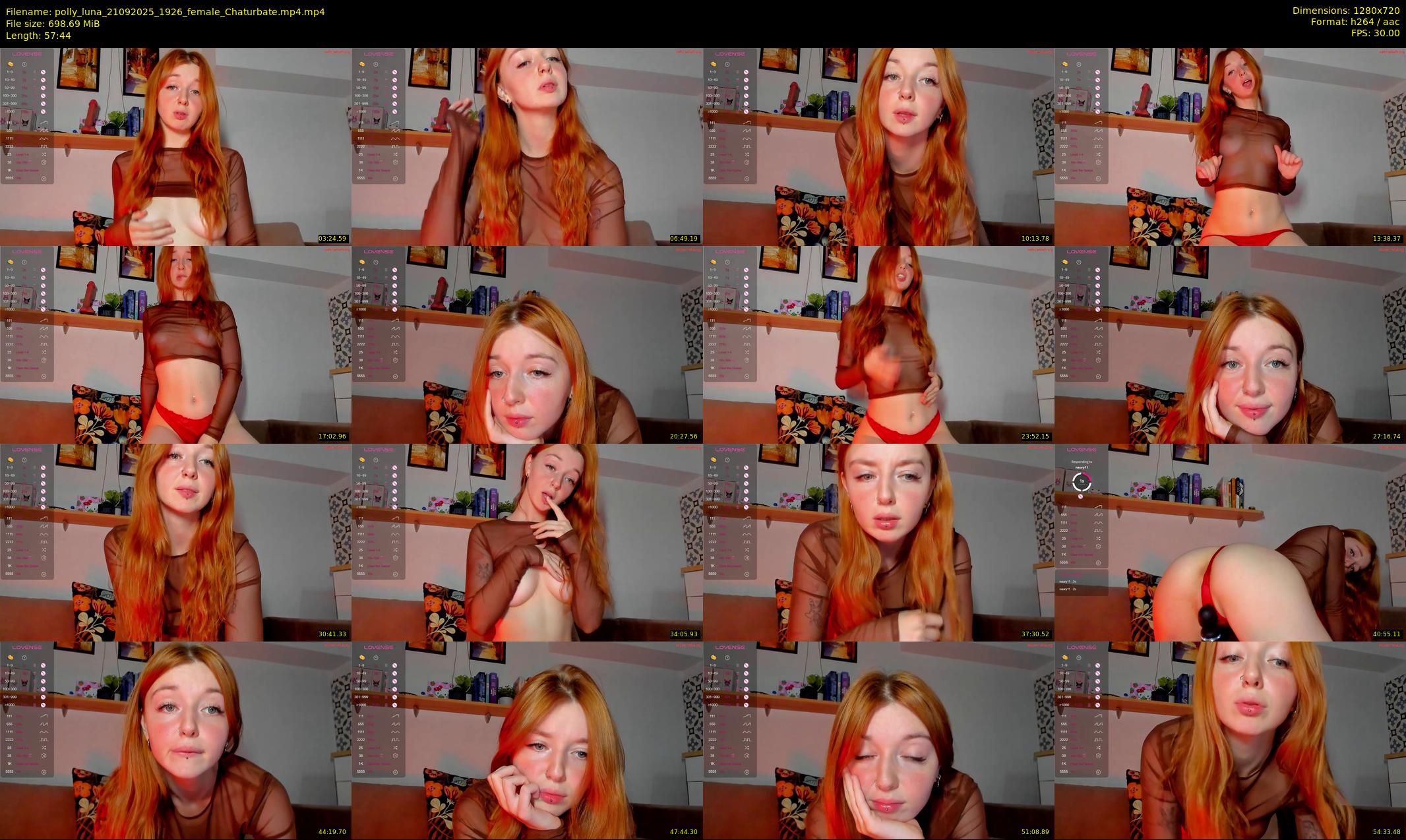polly_luna — 58 minute Chaturbate female cam show recording, 720p, Sep 21, 2025