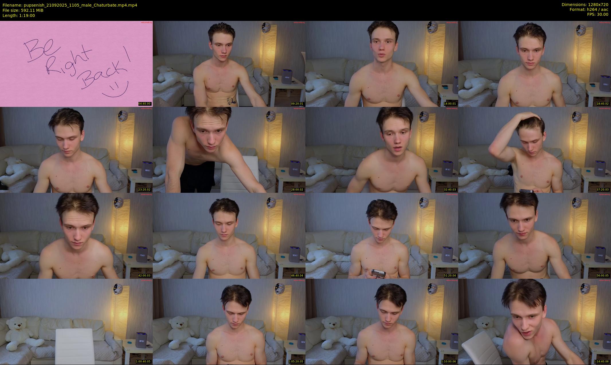 pupsenish — 79 minute Chaturbate male cam show recording, 720p, Sep 21, 2025