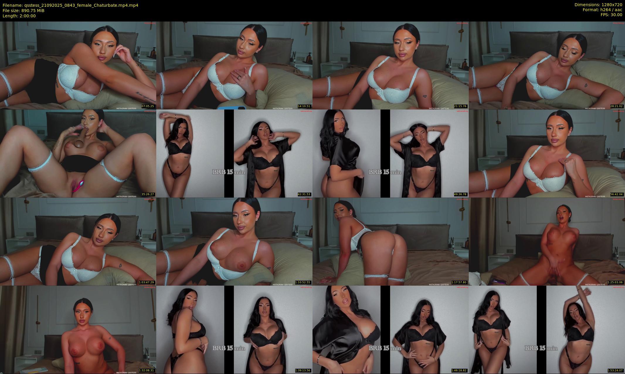 qsstess — 120 minute Chaturbate female cam show recording, 720p, Sep 21, 2025