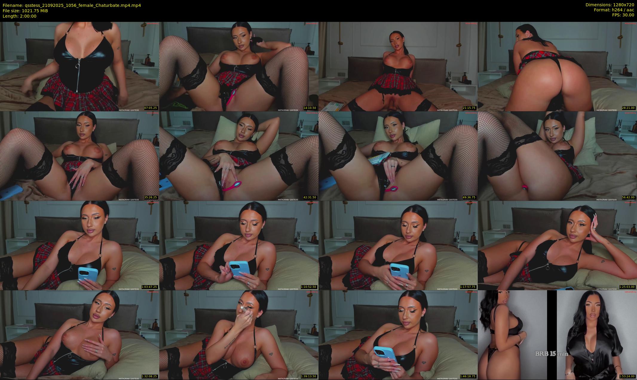 qsstess — 120 minute Chaturbate female cam show recording, 720p, Sep 21, 2025