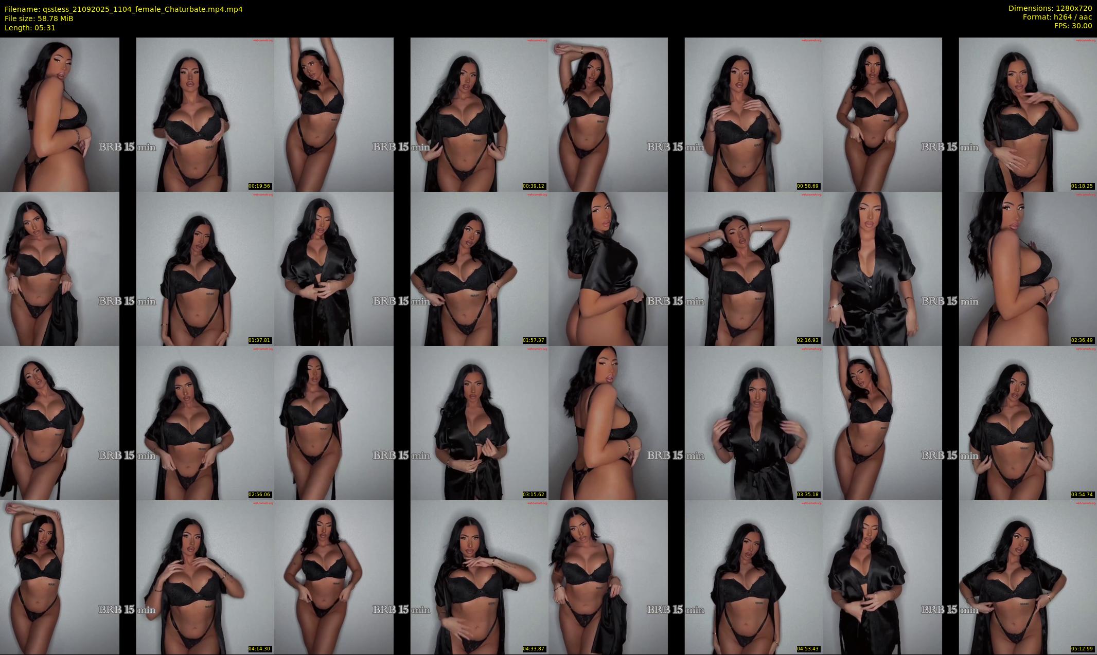 qsstess — 6 minute Chaturbate female cam show recording, 720p, Sep 21, 2025