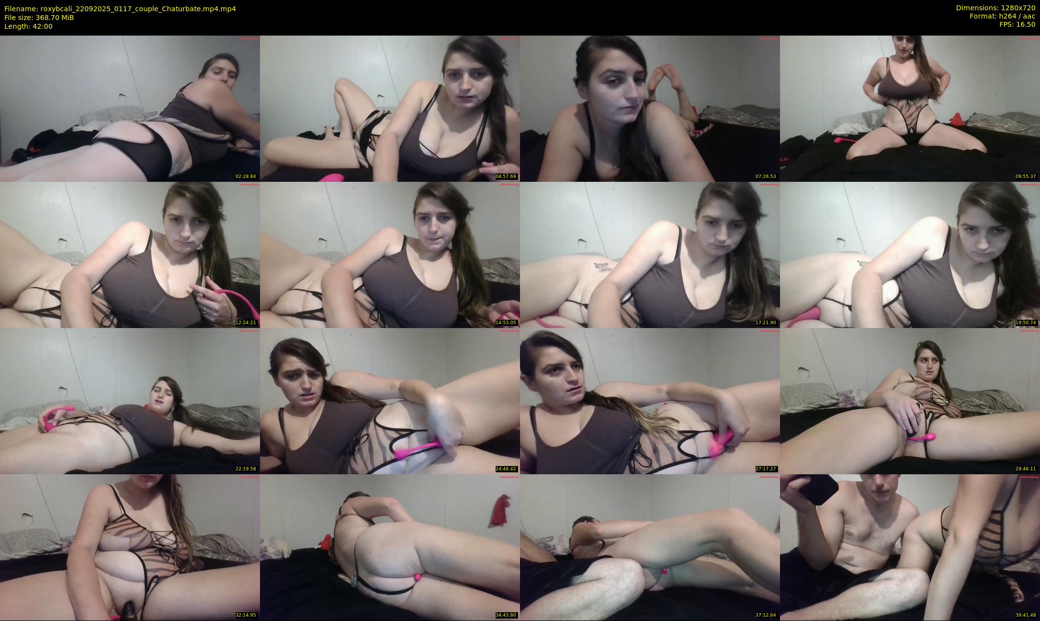 roxybcali — 42 minute Chaturbate couple cam show recording, 720p, Sep 22, 2025