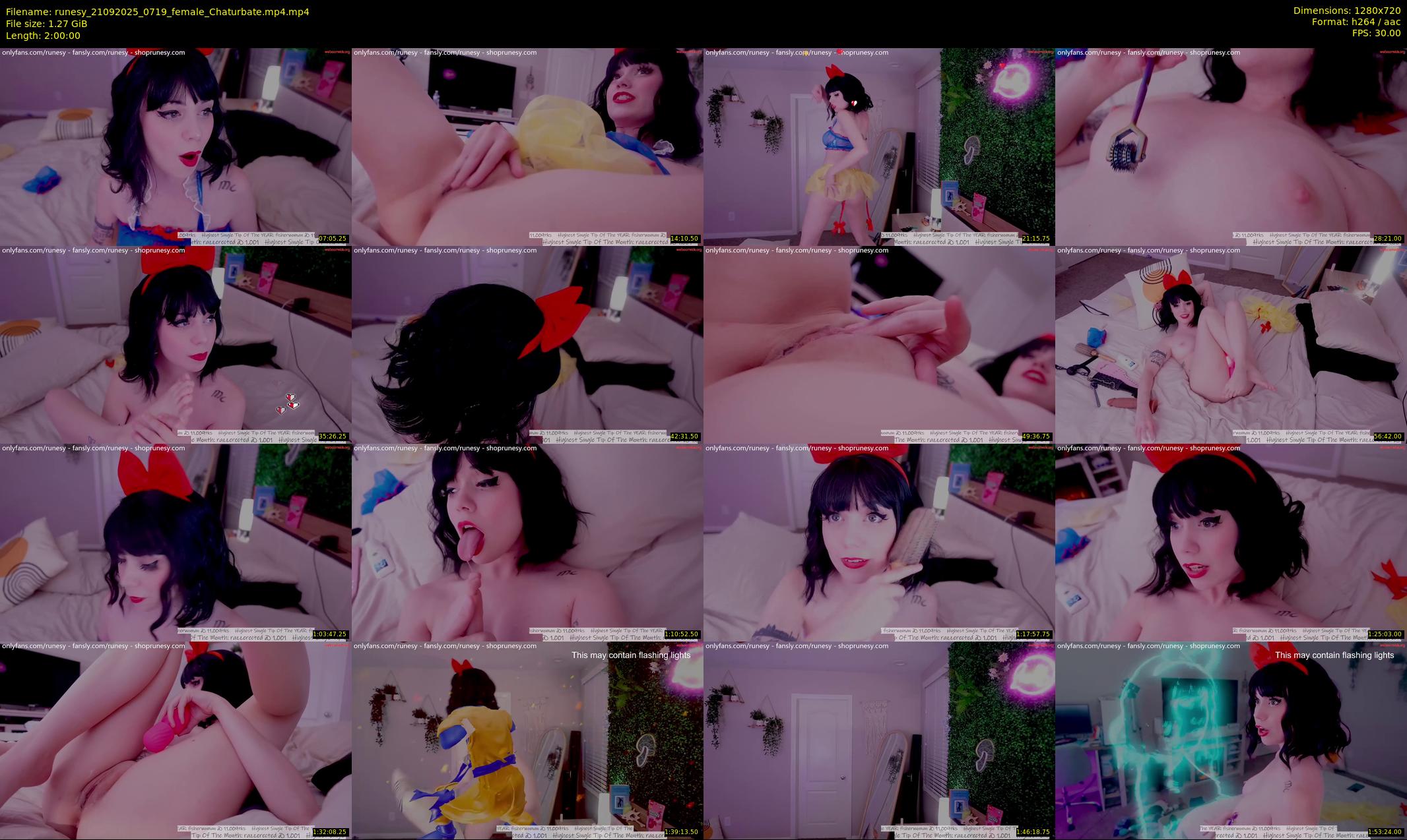 runesy — 120 minute Chaturbate female cam show recording, 720p, Sep 21, 2025