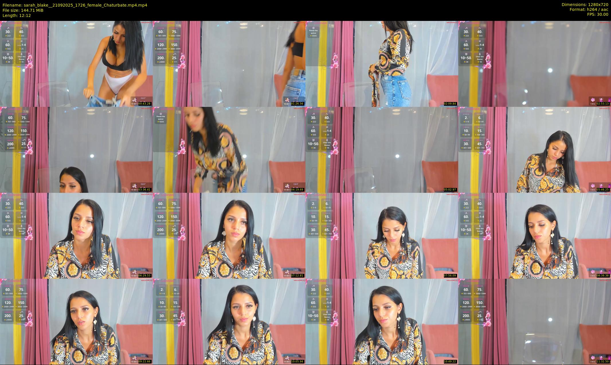 sarah_blake_ — 13 minute Chaturbate female cam show recording, 720p, Sep 21, 2025