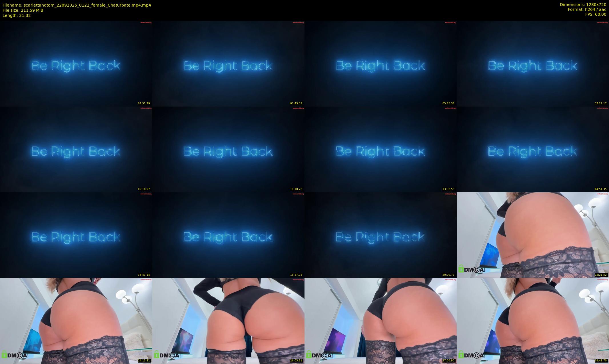 scarlettandtom — 32 minute Chaturbate couple cam show recording, 720p, Sep 22, 2025
