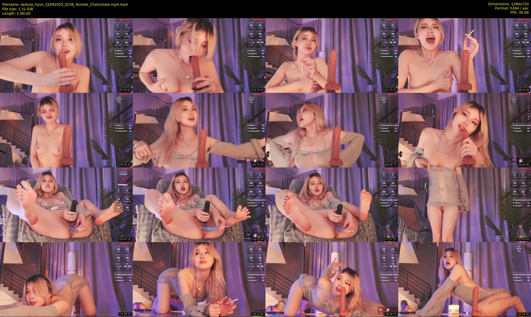 seduza_hyun — 120 minute Chaturbate female cam show recording, 720p, Sep 22, 2025