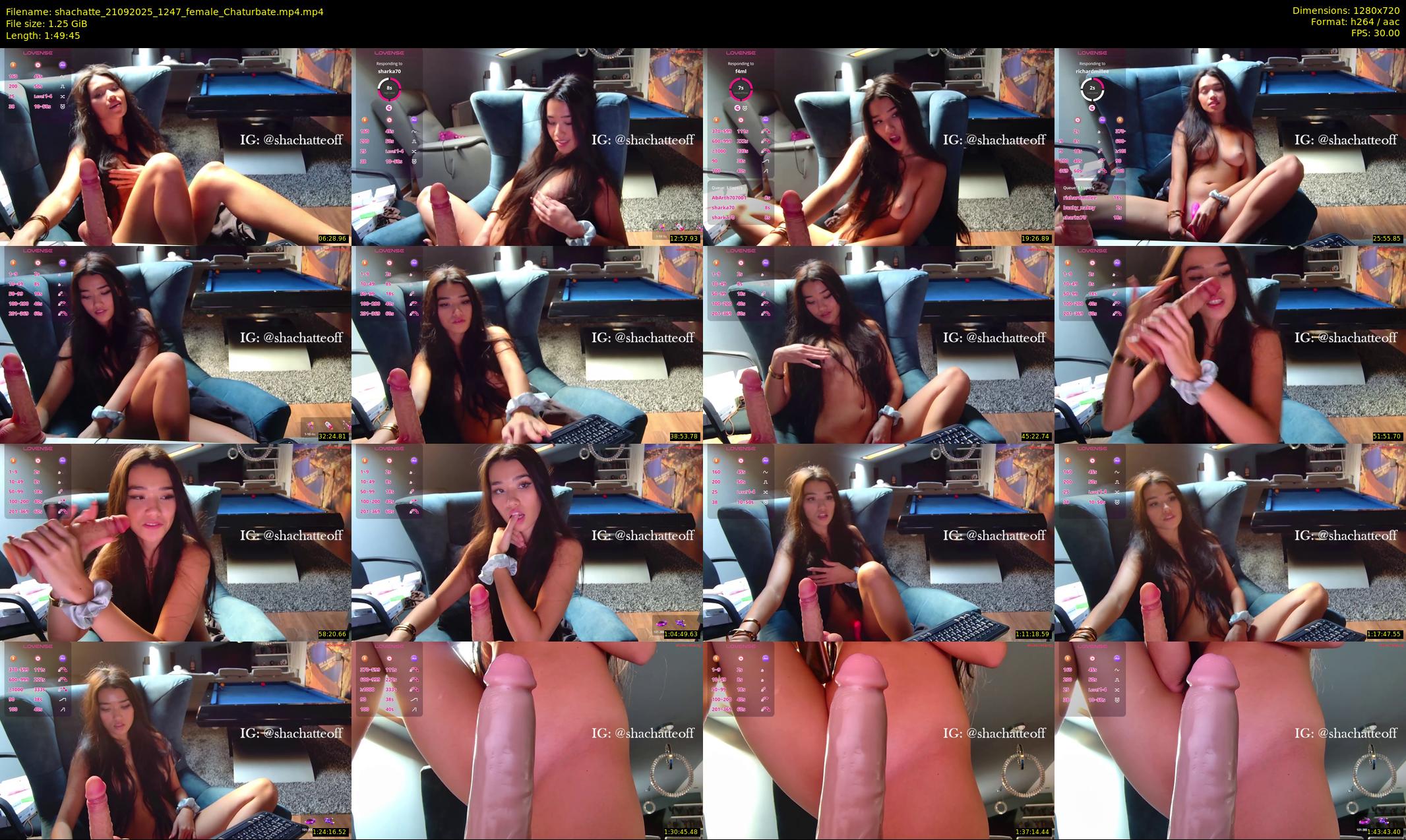 shachatte — 110 minute Chaturbate couple cam show recording, 720p, Sep 21, 2025