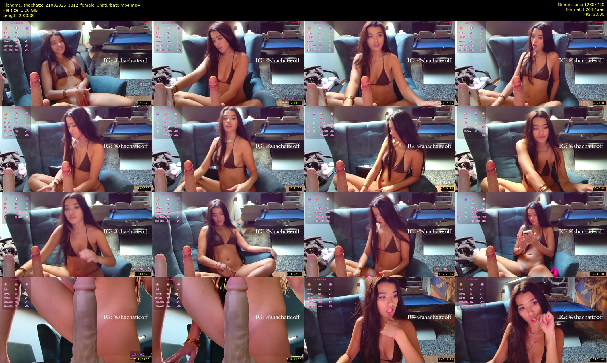 shachatte — 120 minute Chaturbate couple cam show recording, 720p, Sep 21, 2025
