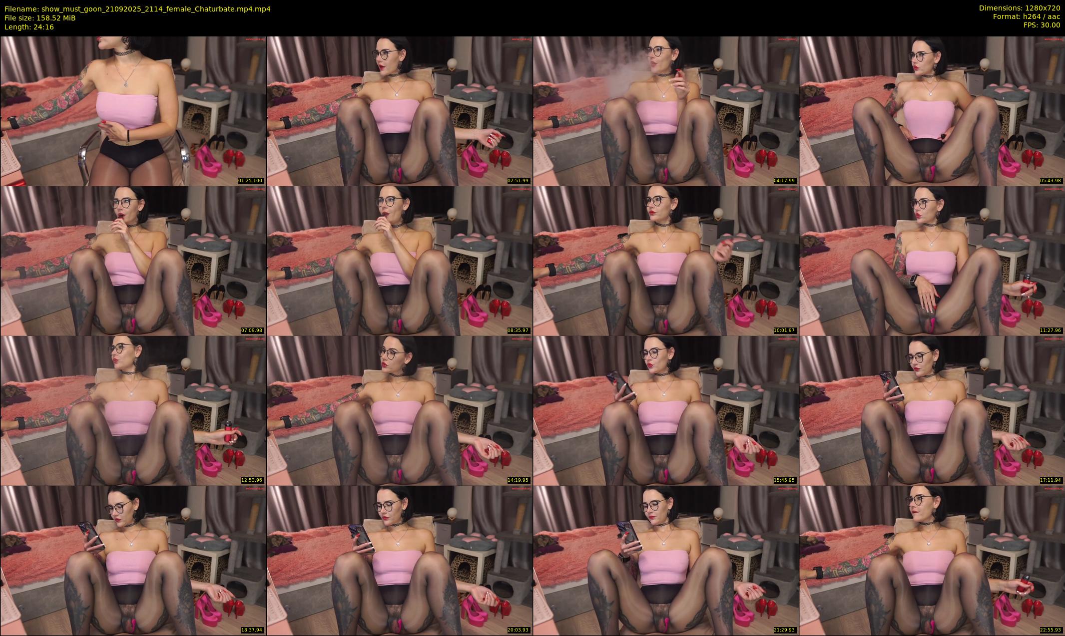 show_must_goon — 25 minute Chaturbate female cam show recording, 720p, Sep 21, 2025