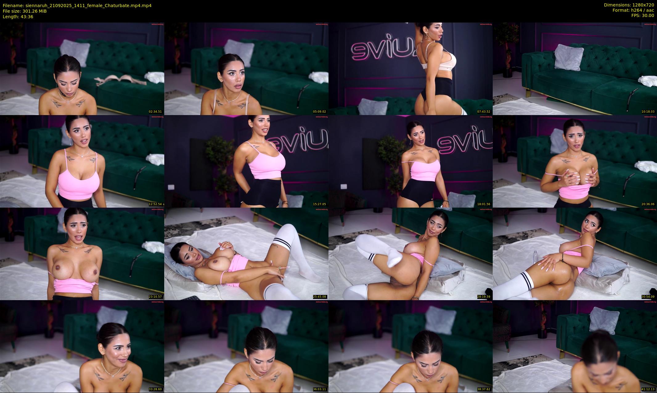 siennaruh — 44 minute Chaturbate female cam show recording, 720p, Sep 21, 2025