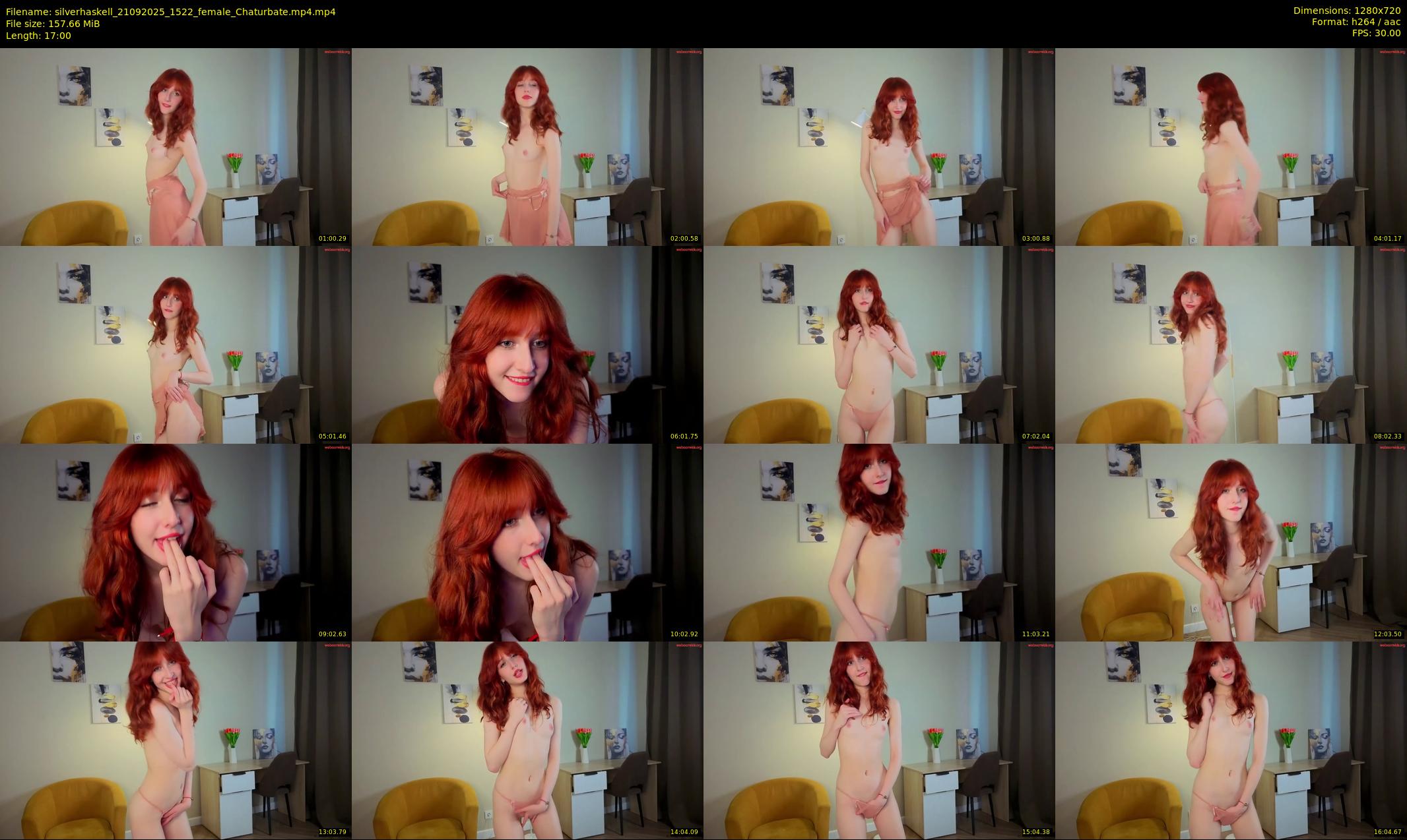 silverhaskell — 17 minute Chaturbate female cam show recording, 720p, Sep 21, 2025
