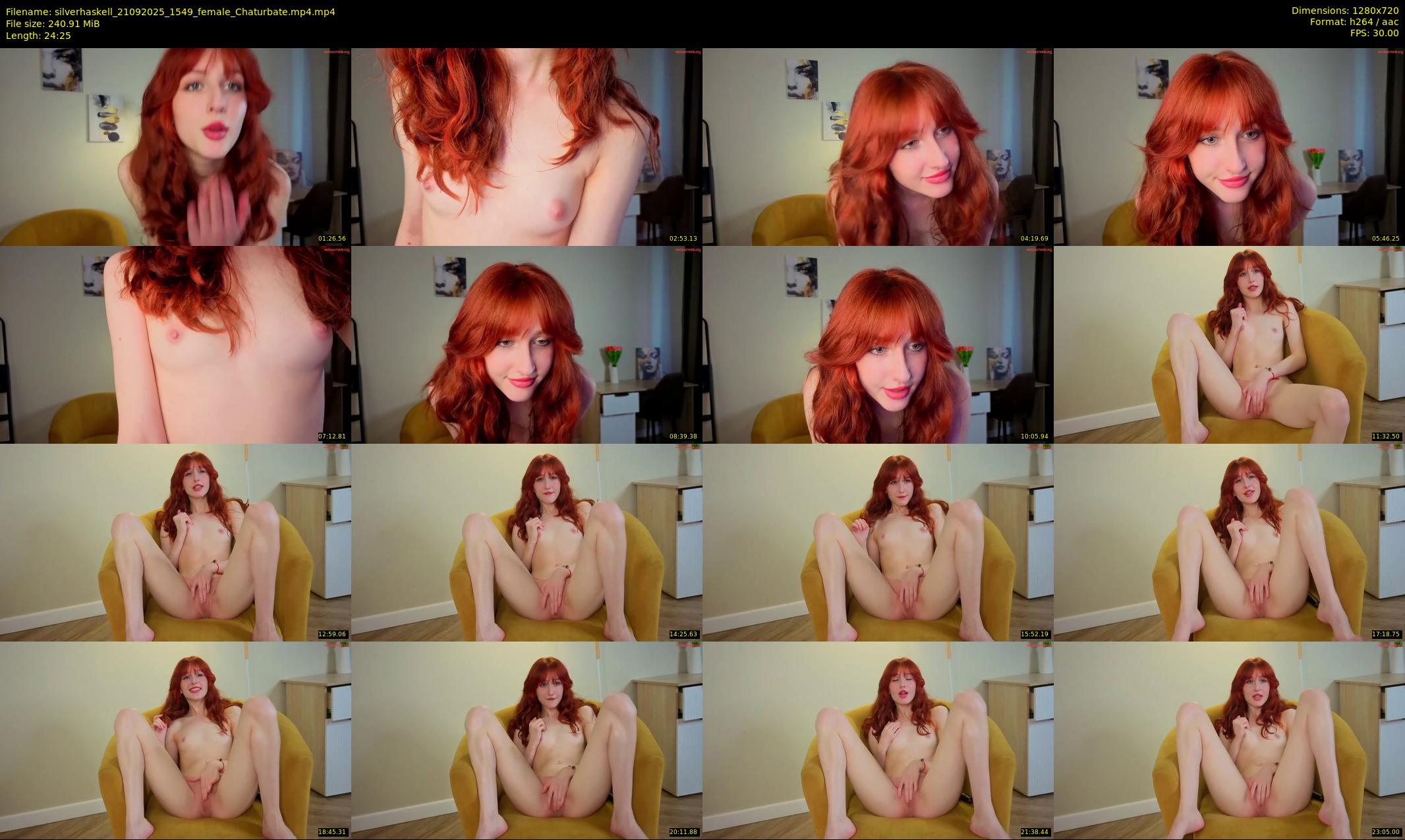 silverhaskell — 25 minute Chaturbate female cam show recording, 720p, Sep 21, 2025