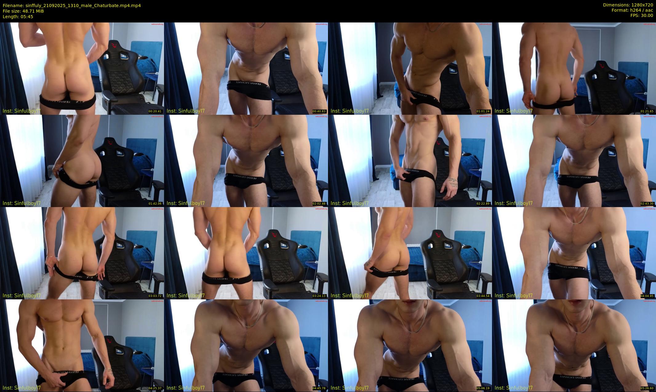 sinffuly — 6 minute Chaturbate male cam show recording, 720p, Sep 21, 2025