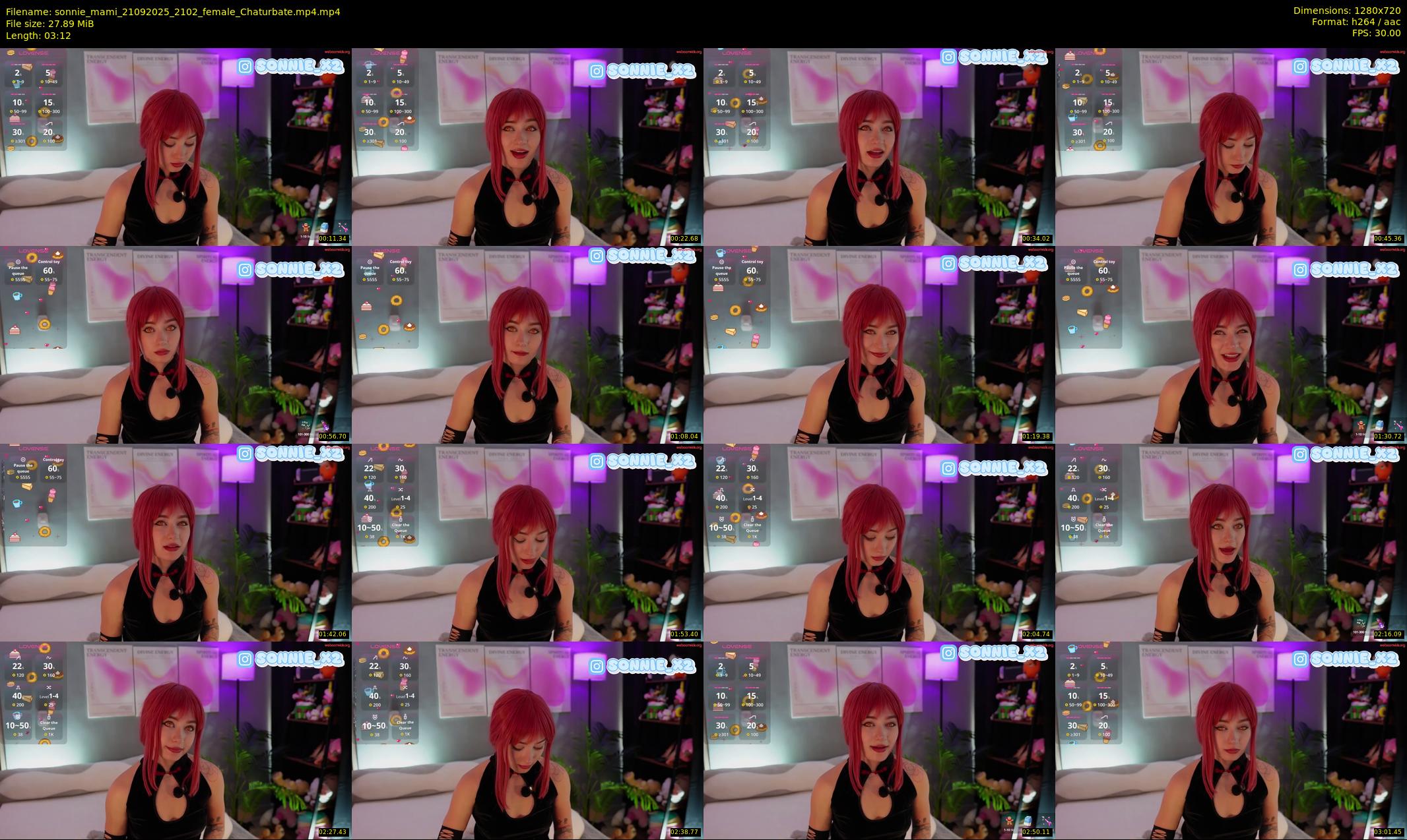 sonnie_mami — 4 minute Chaturbate female cam show recording, 720p, Sep 21, 2025