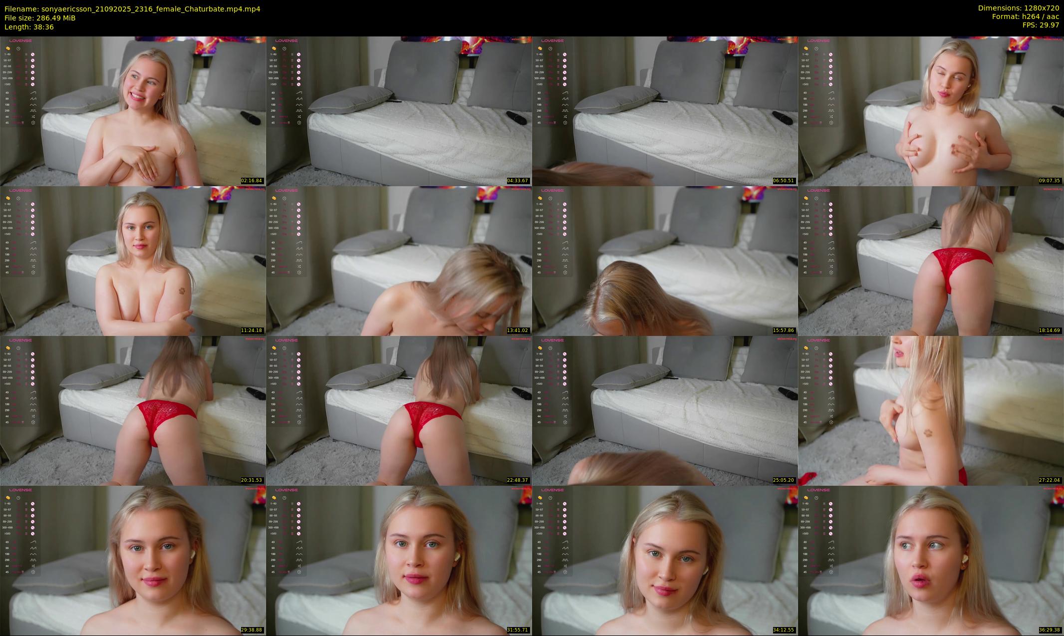 sonyaericsson — 39 minute Chaturbate female cam show recording, 720p, Sep 21, 2025