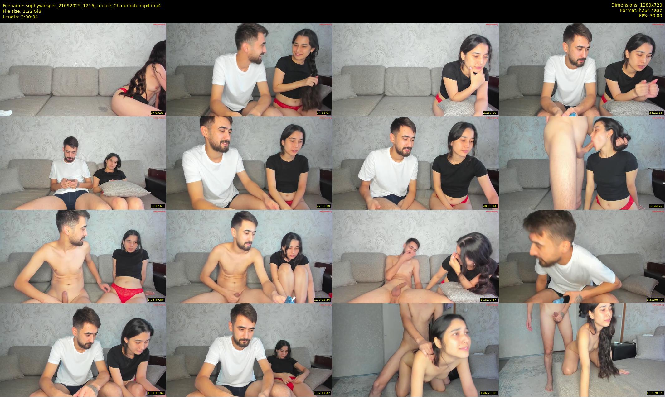 sophywhisper — 121 minute Chaturbate couple cam show recording, 720p, Sep 21, 2025