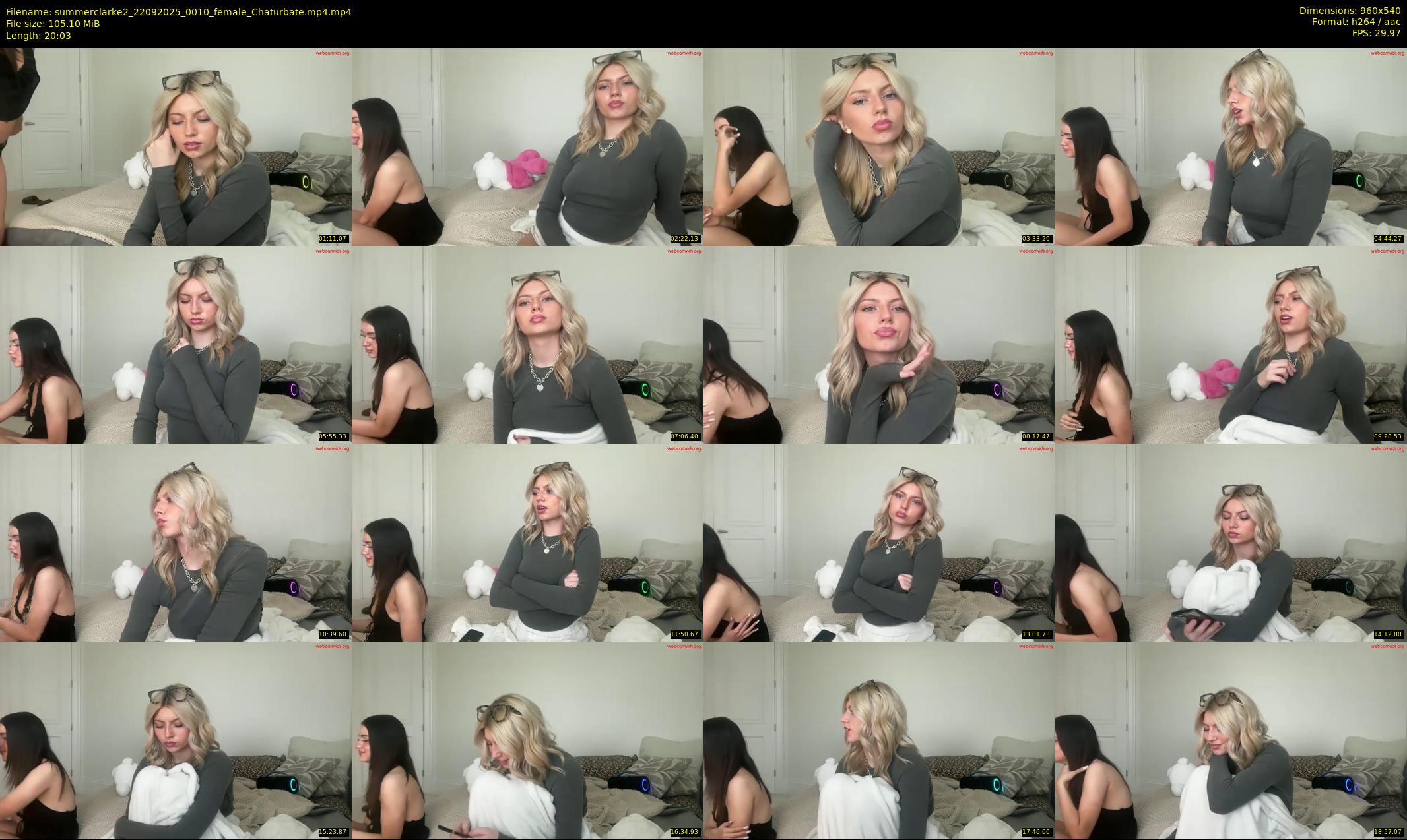 summerclarke2 — 21 minute Chaturbate female cam show recording, 480p, Sep 22, 2025