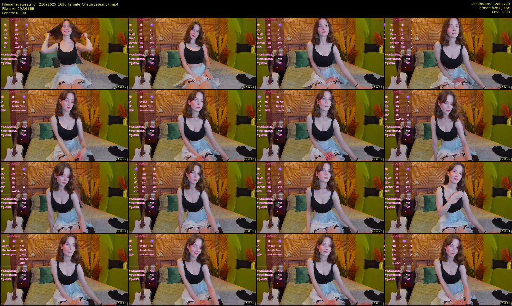 sweetshy_ — 3 minute Chaturbate female cam show recording, 720p, Sep 21, 2025