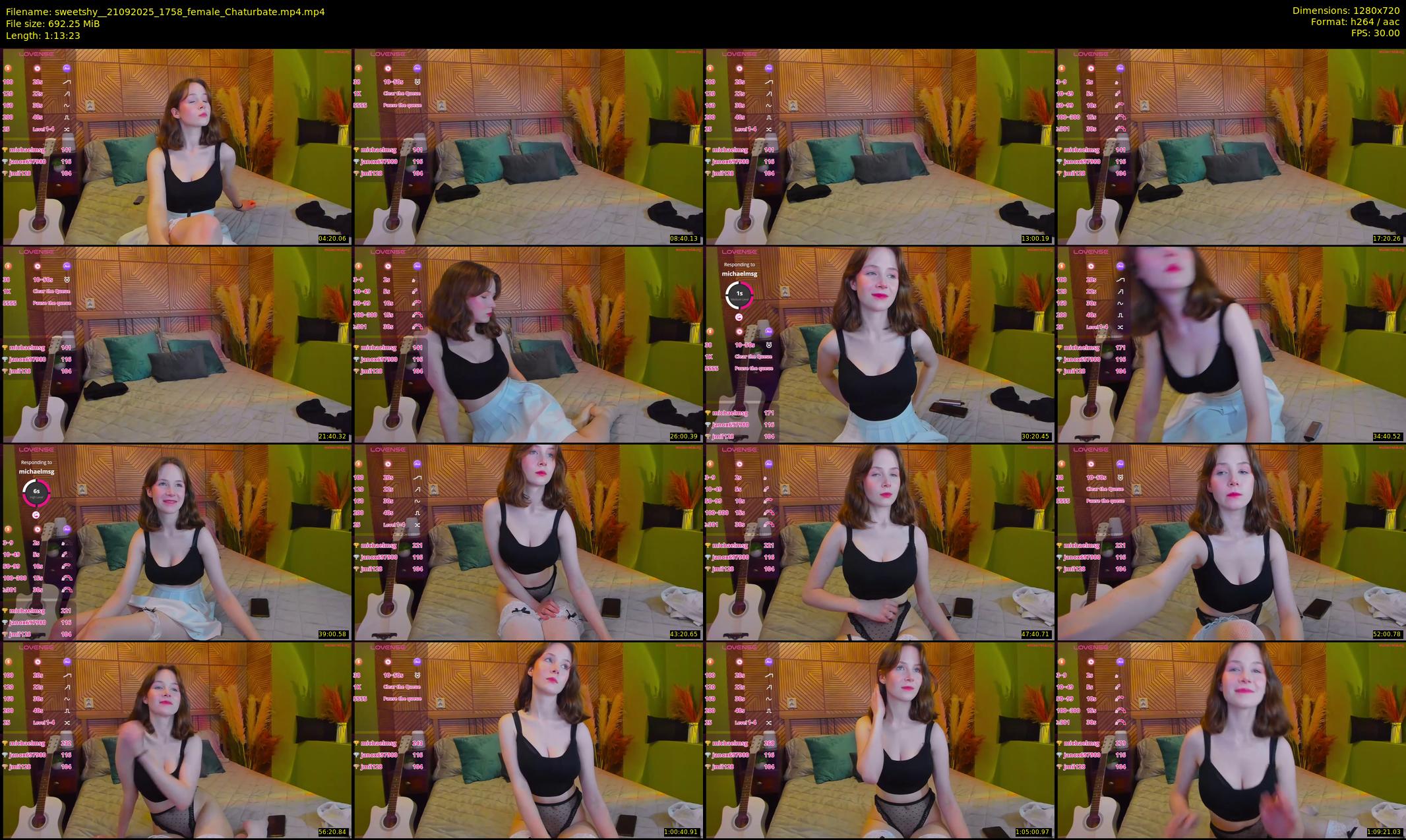 sweetshy_ — 74 minute Chaturbate female cam show recording, 720p, Sep 21, 2025