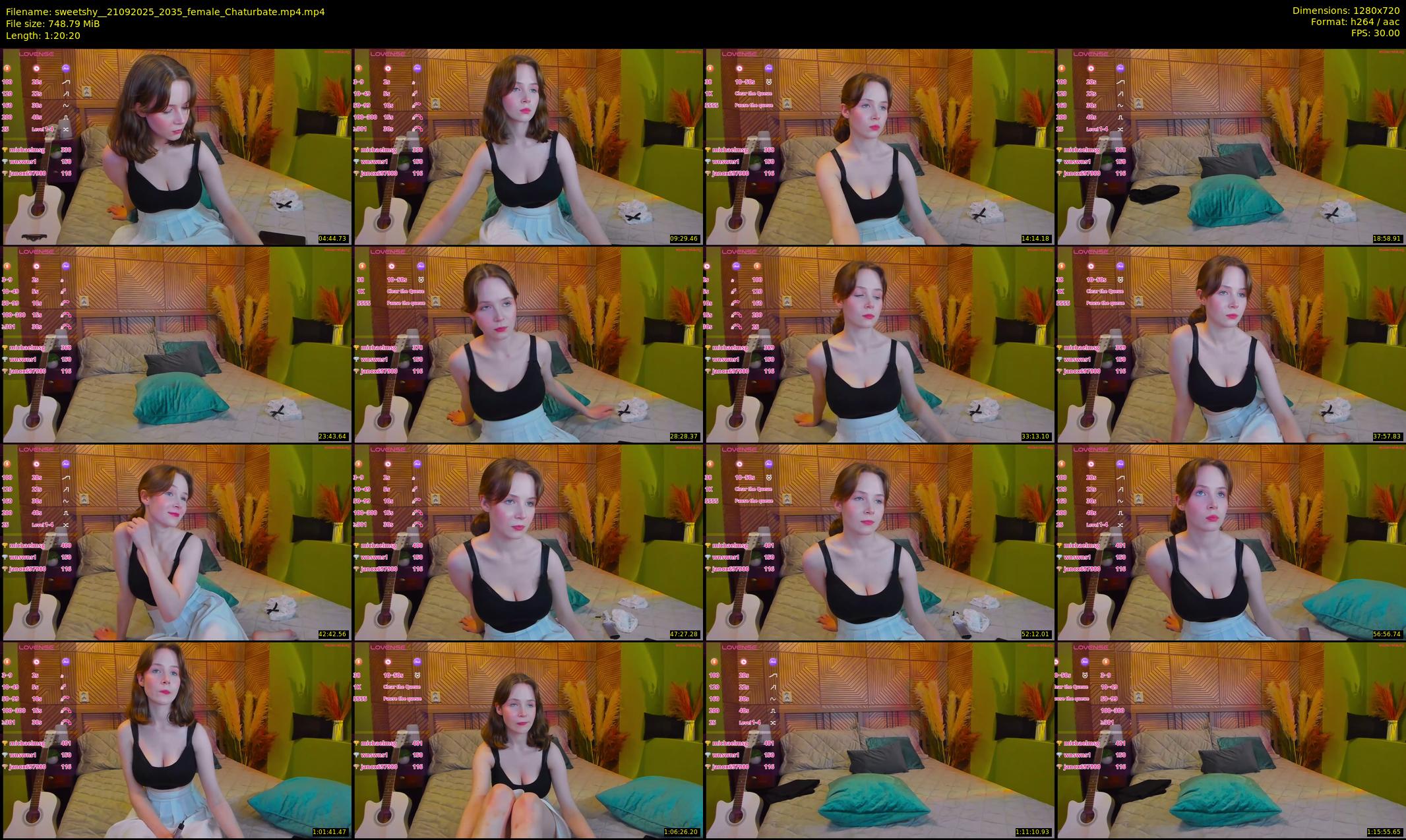 sweetshy_ — 81 minute Chaturbate female cam show recording, 720p, Sep 21, 2025