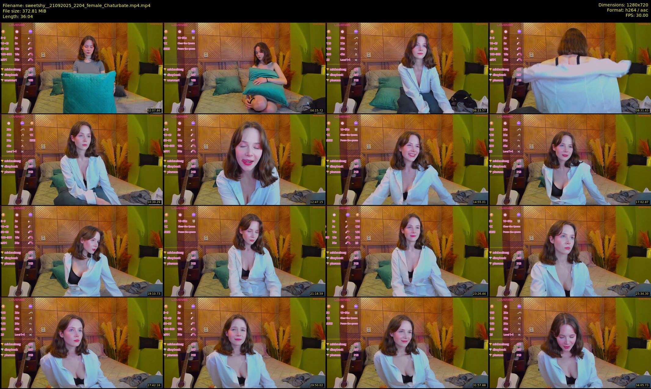 sweetshy_ — 37 minute Chaturbate female cam show recording, 720p, Sep 21, 2025