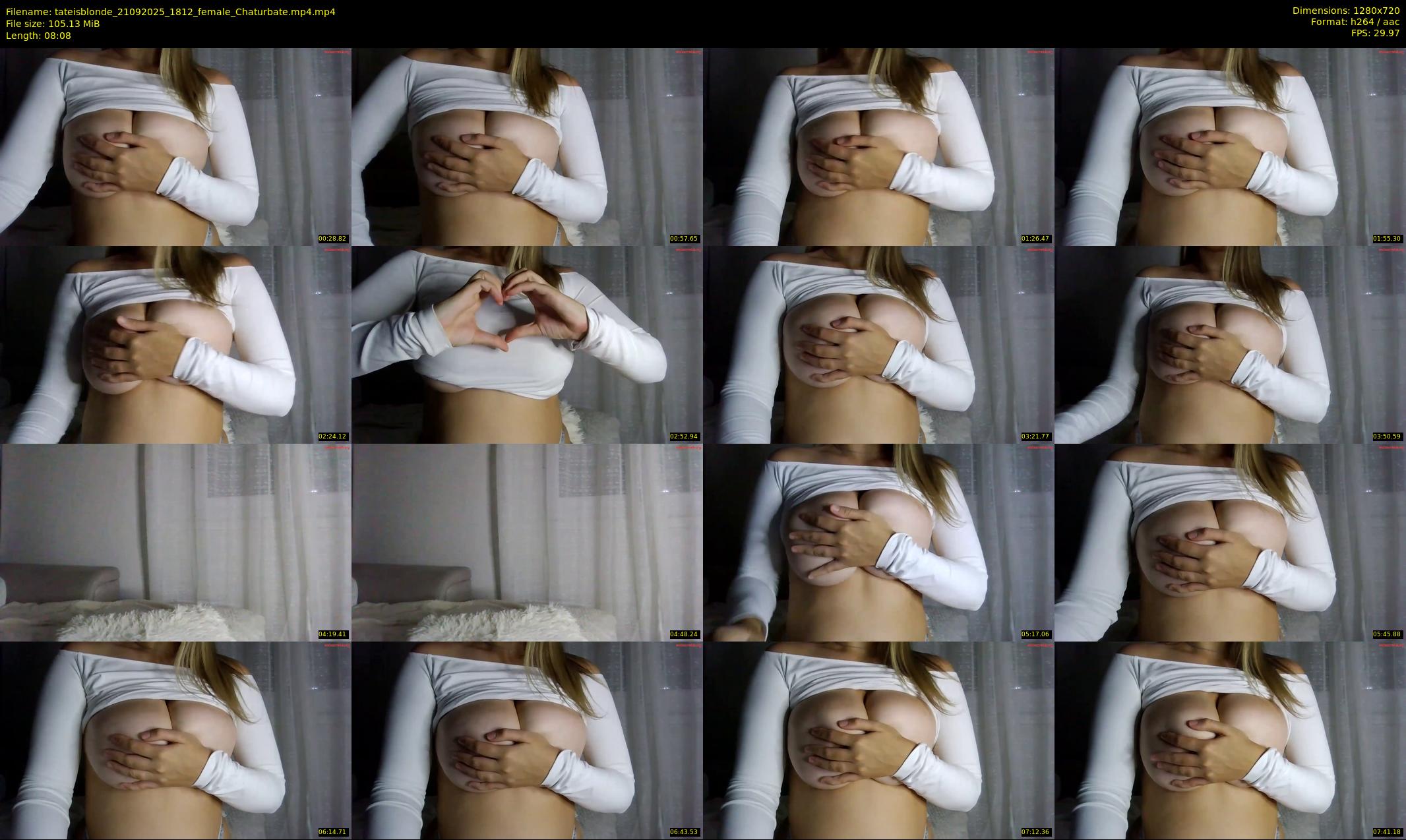 tateisblonde — 9 minute Chaturbate female cam show recording, 720p, Sep 21, 2025