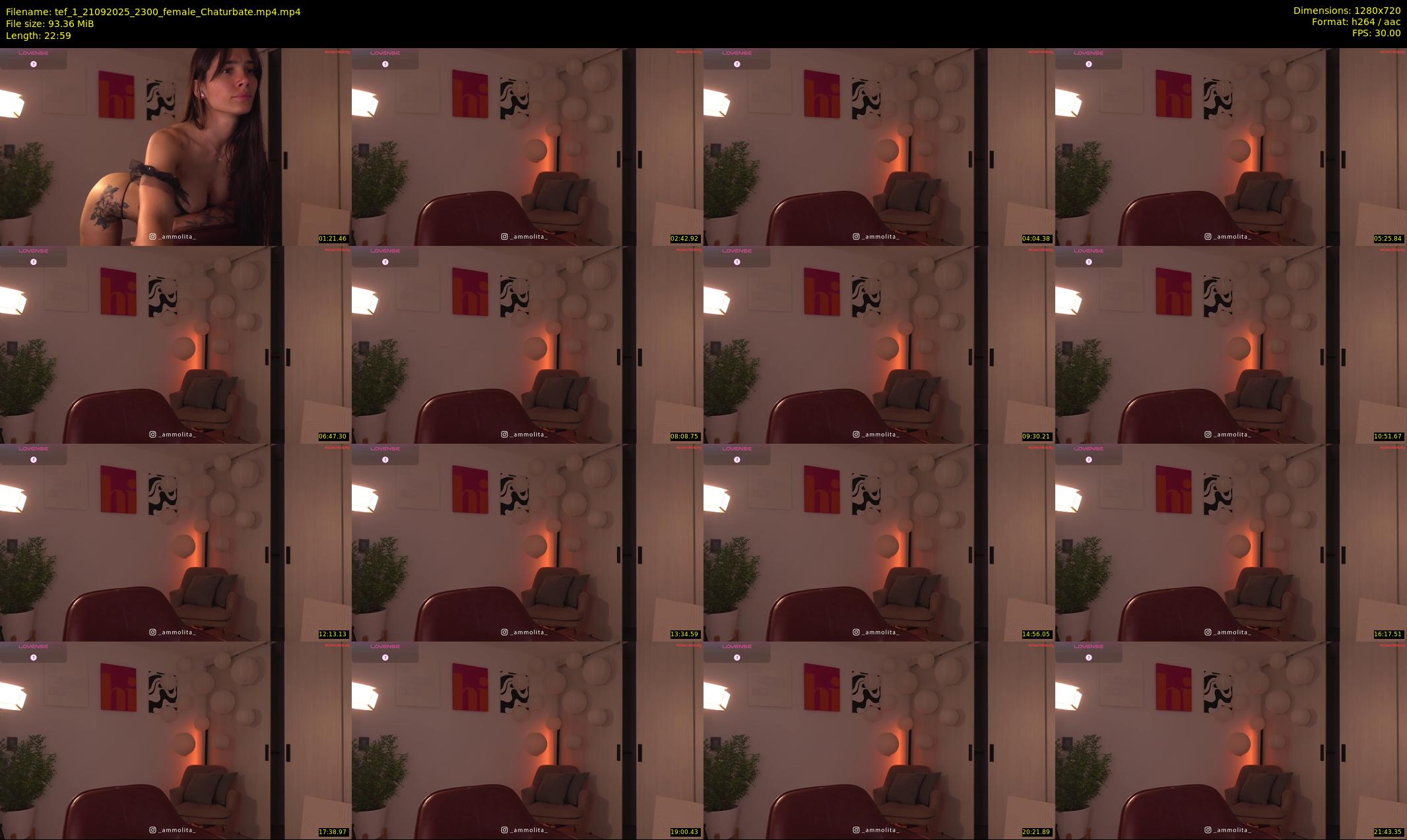 tef_1 — 23 minute Chaturbate female cam show recording, 720p, Sep 21, 2025